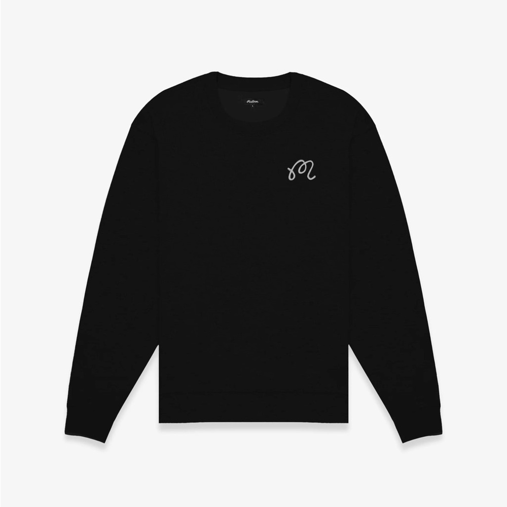 Malbon Black Crewneck Sweater NWT